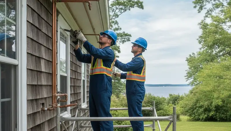 Hartford, CT plumber repairing plumbing system for residential and commercial service