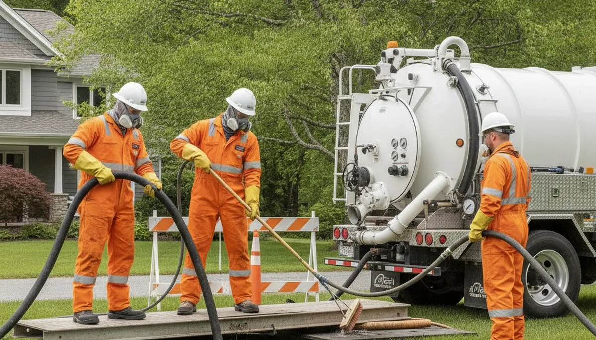 Hartford, CT plumbers providing septic tank cleaning for local homes and businesses