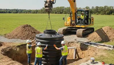 Hartford, CT septic tank installation by On Call Plumbers for residential plumbing service