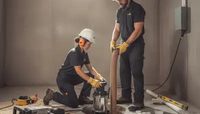 Sump pump installation for Hartford, CT home to prevent basement flooding