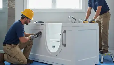 Walk in tub installation for Hartford, CT homes by On Call Plumbers