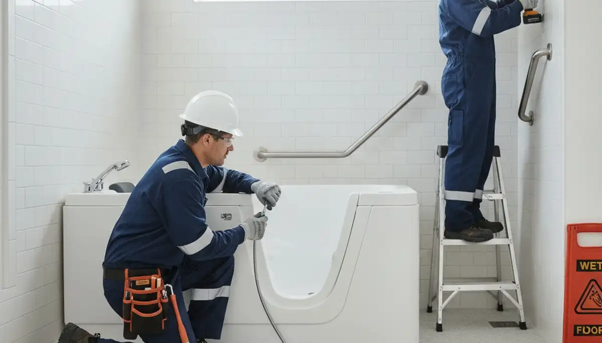 Walk-in tub installation for Hartford, CT homeowners by On Call Plumbers